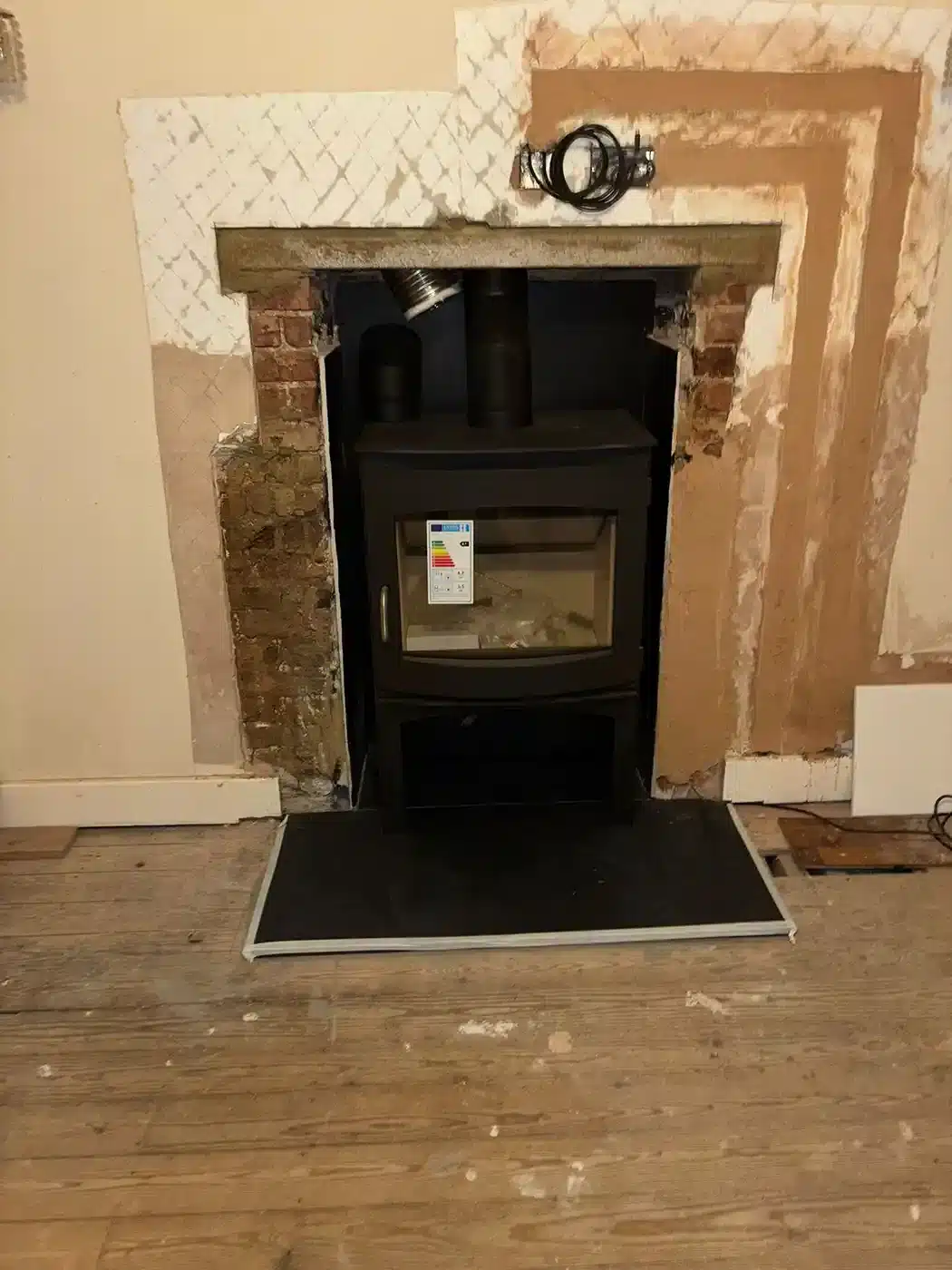 Bespoke heating system with Log Stove Back Boiler